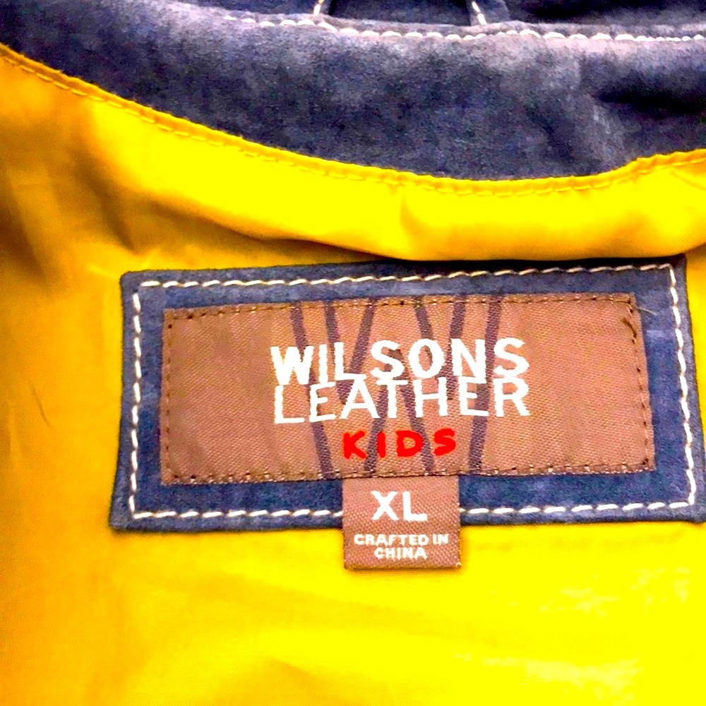 **BACK TO SCHOOL SALE**KIDS WILSON suede leather jacket - Picture 11 of 16